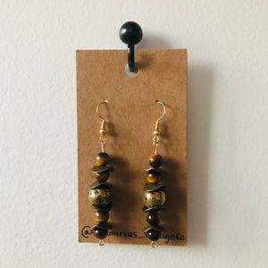 Brown Bead Drop Downs